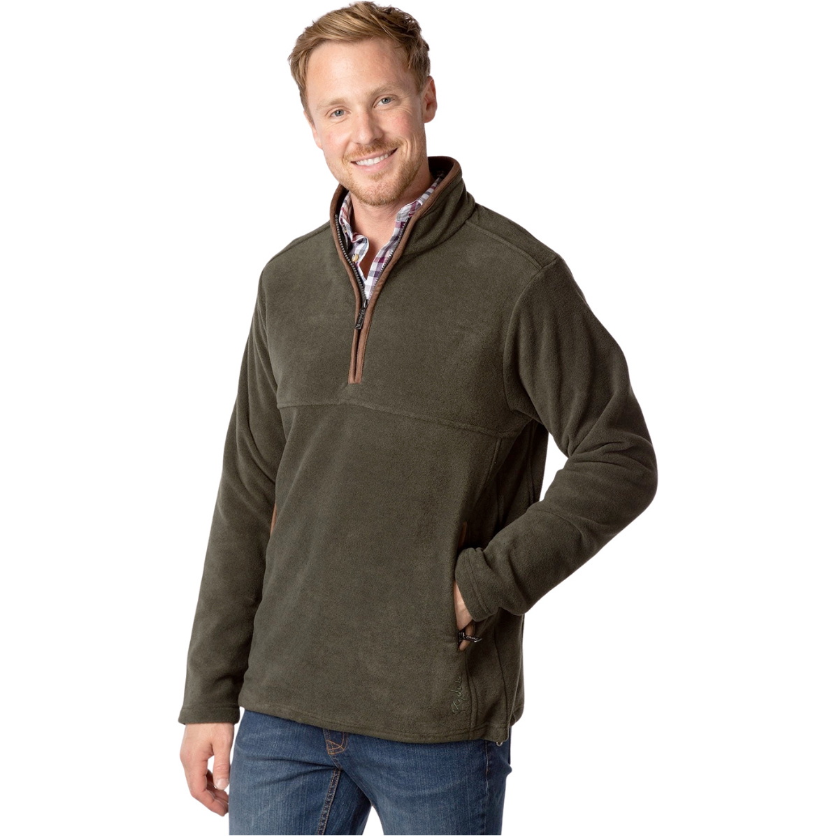2025 Rydale Mens Huggate Overhead Fleece 412612 - Khaki